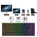 Royal Kludge RK84/RK857 Tri-Mode Hotswappable RGB Backlit Bluetooth 2.4G Mechanical Keyboard Hotswap. 