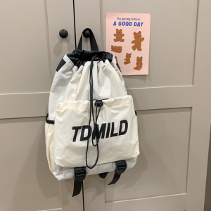 Balo Hàn Quốc kiêm túi leo núi đa năng có dây rút cá tính cặp đi học nhiều ngăn đi chơi nổi bật