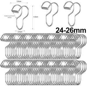 10Pcs Stainless Steel Hanger Windproof Buckle Anti-slip Fixed Lock Hanger Clothes Hanging Organizer Hooks Outdoor Rack Clips