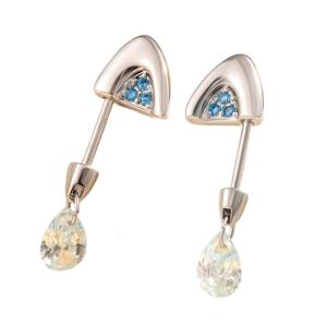 Handmade Cats Ear Piercing Studs With Cubic Zirconia Trendy Ear Bone Nails Women Accessories Elegant Body