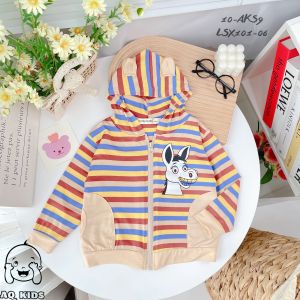 HOÀN TIỀN 15% - [BÉ 7-28kg] Áo Khoác Chống Nắng Cho Bé Áo khoác Thun Cho Bé Vải Sọc Visco Size Nhí Hàng Chính Hãng Minlybaby - AKS9 - AKS10 - AKS16