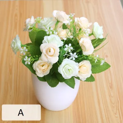 DRPT12 PT13 PT14 Pot Tanaman Hias Bunga Hias Plastik Ornamen Pot Bonsai Artificial Flower Decoration