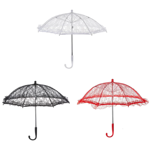Elegant Lace Umbrella New Bride Wedding Umbrella Delicate Lace Umbrella for Kids Wedding Gift Photography Props