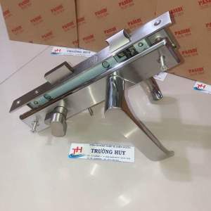 [chính hàng] Khoá tay gạt Inox SUS 304 lắp cửa nhôm hệ 500 sắt hộp 3x6cm cao cấp Pasini N9783-2 - Bảo hành 1 năm