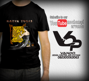 KAOS WAYANG BATIK TULIS / KAOS PRIA DISTRO / KAOS JAWA / KAOS MURAH