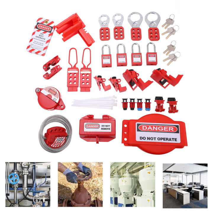 Lockout Tagout Kit Electrical Lock Out Tag Out Kits Safe Padlocks with ...