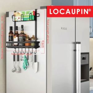 Locaupin Kitchen Refrigerator Hanging Storage Rack