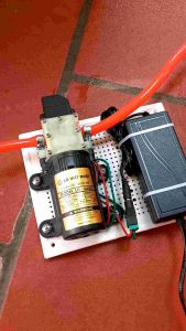 Máy bơm tăng áp mini 12v Máy bơm phun sương 12v (Bơm 12v LD Việt Nhật LOẠI XỊN ĐẦU TRẮNG )