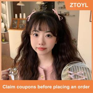 【ZTOYL】 กิ๊ปหนีบผมรูปโบว์น่ารักหวาน2ชิ้นกิ๊บติดผมรูปโบว์ติดผมสไตล์เกาหลีเข้ากับทุกชุดเครื่องประดับผมเด็กผู้หญิง