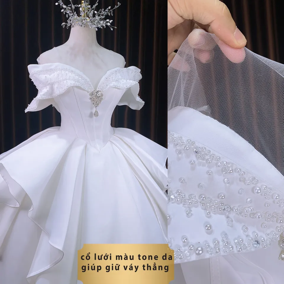 Hot girl Trung Quốc tin chọn váy cưới của nhà thiết kế thương hiệu Việt