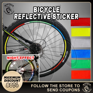 Sticker for Bike Reflective Sticker MTB Bicycle Tire Night Luminous Reflective Contour Sticker