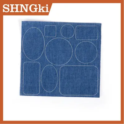 SHNGki Miếng dán tự dính vải denim dày miếng vá sửa chữa không đường may lỗ quần jean sắp xếp