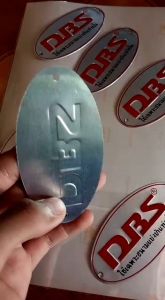 EMBLEM DBS ORIGINAL PLAT TIMBUL EMBLEM LOGO KNALPOT DBS