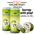 [FSC] S&A Soursop Juice With Plup Drinks 320ml x 6tin. 
