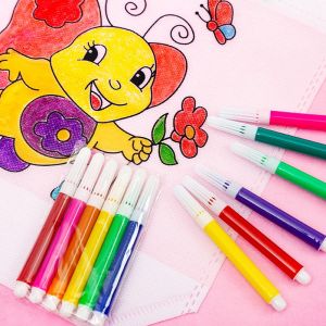 6-color watercolor pens for kids versatile drawing pens for children