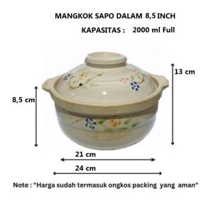 Mangkok Sapo Mangkok Dalam 75 Inch 19 CM Home Line