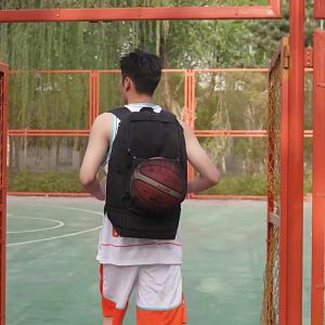 Soccer Basketball Backpack with Shoes Pack Football Volleyball Bag for Teenagers Adults Large Capacity Laptop Travel Schoolbag