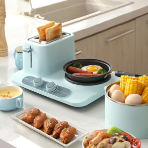 Donlim DL-3405 Breakfast Machine Multifunctional Light Food Machine Household Toaster Toaster Oven Blue