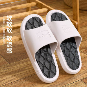[Free Shipping] Mens outdoor slippers durable and comfortable summer home use PVC thick-soled non-slip household sandals