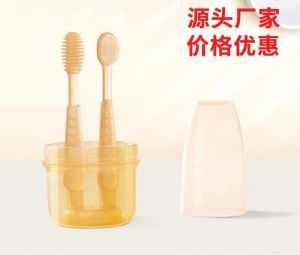 Bộ Rơ Lưỡi Silicon Bản Chải Silicon Cho Bé Mềm Chống Tưa Lưỡi Nấm Lưỡi Rưa Lưỡi Cho Bé 0 - 2 Tuổi