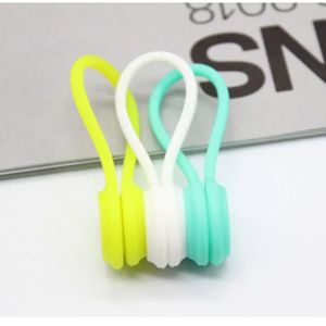 3Pcs/Pack Earphone Cord Winder Cable Holder Organizer Clips Multi Function Durable Magnet Headphones Winder Cables Drop Shipping
