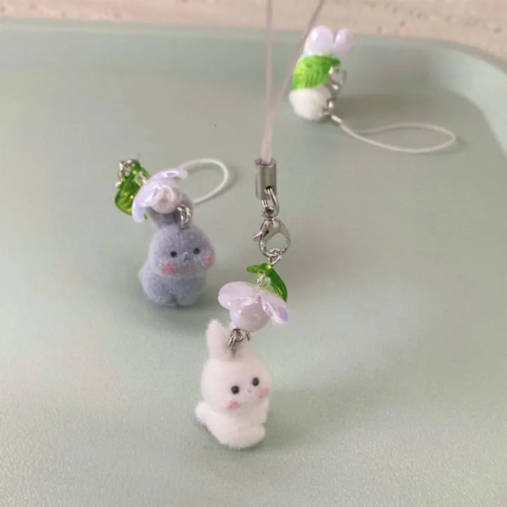 Adorable%20Flocking%20Rabbit%20Phone%20Accessory%20Soft%20and%20Comfortable%20Phone%20Charm%20Adds%20Unique%20Style%20for%20Female%20Users%20-%20Image%206