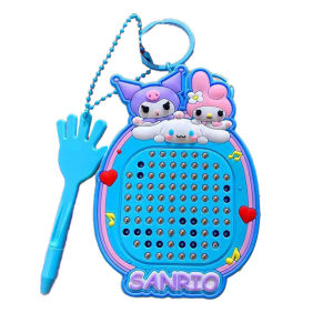 Magnetic Steel Ball Drawing Board Keychain Creative Educational Toy For Student 2in1 Anti Stress Toy Sanrio Toys解压玩具三丽鸥