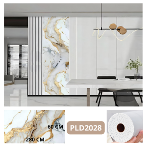 (PAKET 5 ROLL) WALLPAPER FOAM PVC MARMER 1 ROLL 60 CM X 2.8 METER MARBLE FOAM DINDING MOTIF MARBLE STIKER