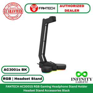 FANTECH AC3001S RGB Gaming Headphone Stand Holder Headset Stand Accessories Black