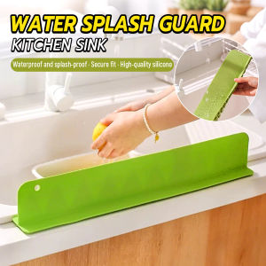 Ellebreen Silicone Sink Baffle Splash Guard Kitchen Supplies Oil-Proof Water Baffle Easy Installation 1Pc