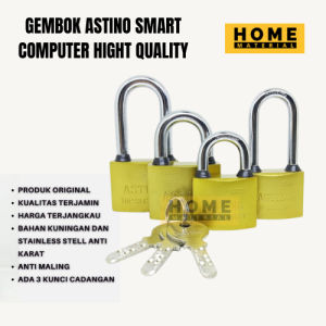 GEMBOK KUNINGAN ASTINO SMART KEY GT-40 GT-50 PANJANG & PENDEK