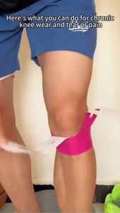10pcs Kinesiology Knee Tape Pre-Cut Waterproof Elastic Breathable Athletic Tape Hypoallergenic