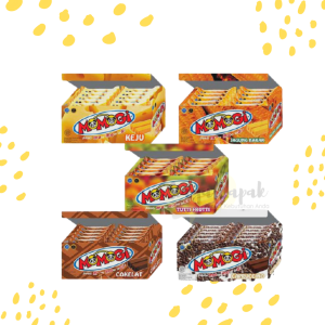 Momogi 1 BOX isi 20pcs Snack Rasa Coklat Keju Jagung Bakar Cappucino Tutti Fruti