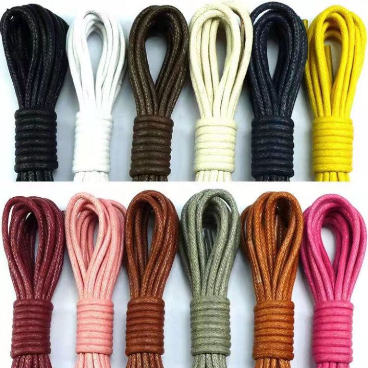 YIN FENG【Two Send a】Waxed Lace round Thick0.25cmLeather Shoe Lace