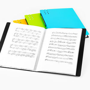 GuangBo Fizz A4 Display Book 30/40/60 Pages Waterproof Transparent Pagination File Organizer Back Clip Design Student Office Document Photo Award Storage Buy 2 Free Pen