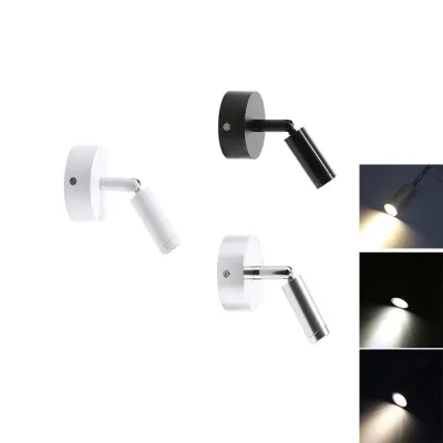 Rotate Reading Light 220V LED Flexible Bedside Swivel Wall Mount Lights Book interior Lamp bedside
