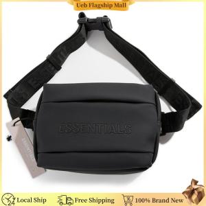 [Ueb Flagship Mall] PU Outdoor Chest Bag Multifunctional Shoulder Bag Adjustable Strap Casual Waist Bag Large Capacity Hobo Sling Bag Lightweight Outdoor Travel Bag