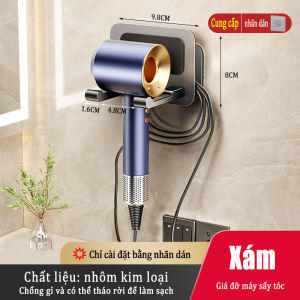 Giá treo máy sấy tóc phòng tắm MEIDOO giá để máy sấy tóc không khoan giá để đồ treo tường