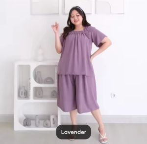 ONE SET FUJI JUMBO/SETELAN FUJI JUMBO/ONE SET WANITA JUMBO PENDEK/SETELAN WANITA JUMBO