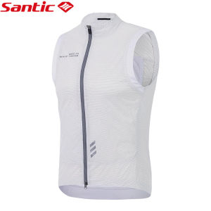 Santic เสื้อเจอร์ซีย์นักปั่นผู้ชายผู้หญิงน้ำหนักเบากันลมเสื้อกล้ามจักรยานระบายอากาศเสื้อกีฬาจักรยาน