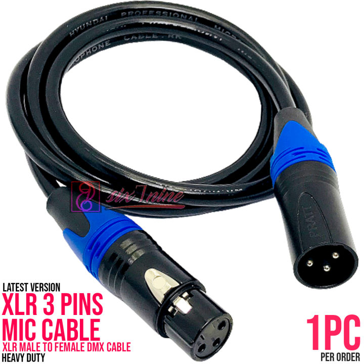 CAVO XLR MASCHIO / FEMMINA 3 PIN AUDIO PROLUNGA PER MICROFONO DA - Foto 9