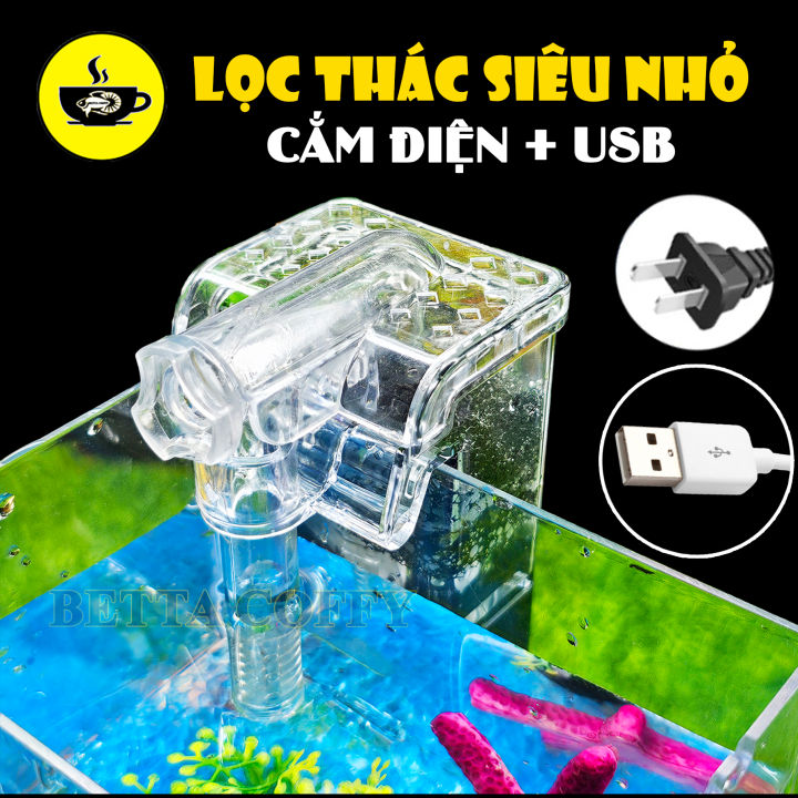 Bộ lọc thác nước mini - máy bơm siêu êm - Thiết Bị Lọc Nước Bể Cá USB ...