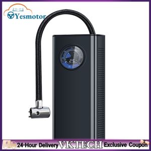 Wireless handheld car air pump with compact design suitable for inflating tires and sports equipment