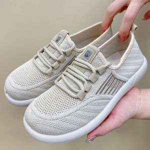 Free Shipping WomenS Spring New Collection: Lightweight Breathable Knit Casual Sneakers Perfect For Walking And Light Exercise