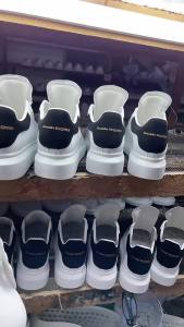 High Version McQueen White Shoes Fashionable Platform Height Increasing Couple Casual Shoes All-Matching Cross-Border Foreign Trade plus Size Mens and Womens Board Shoes ♢X1123