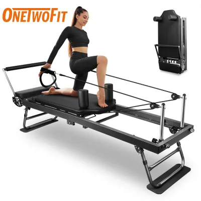 OneTwoFit Pilates Core Bed Pilates Reformer Machine Yoga Folding Bed Body Balance Machine Training Multi Home Gym Equipment