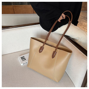 HONEY Tote Bag Wanita Tas Kapasitas Besar Tas Fashion Tas Bahan Kulit Tebal