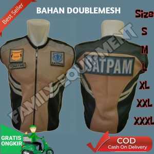 Rompi Scurity | Rompi S.ecurity Terbaru | Rompi Satpam .Terbaru | DOUBLEMESH | .Coklat Vest SCURITY/SATPAM/POLISI.Size S-XXXL