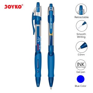 Joyko Q Gel Pen Pulpen GP-265 (Bullet Tip) Ballpoint Berkualitas - Black