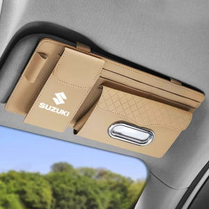 1 car sun visor storage multi-function sun visor hanging car tissue storage bag glasses storage artifact suitable for Suzuki SWIFT CIAZ XL7 CELERIO ERTIGA APV JIMMY CARRY